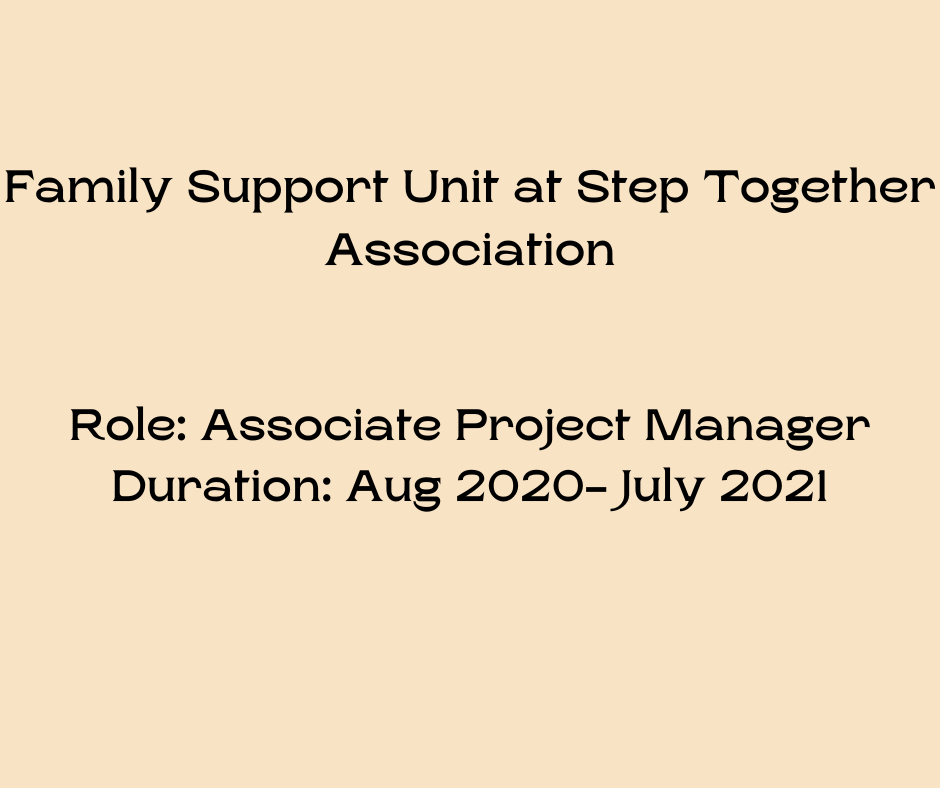 Family Support Unit- Step Together Association
