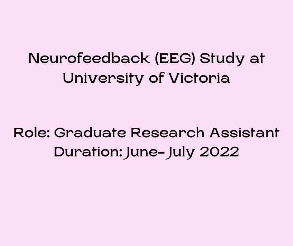 Neurofeedback (EEG) Study- University of Victoria